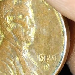 1989 D Lincoln Penny Error 