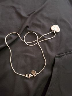 Silver heart necklace
