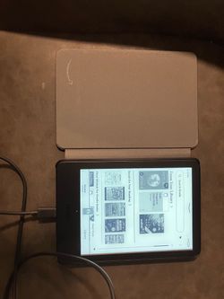 Kindle with case