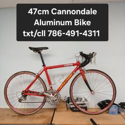 47cm Aluminum Bike Cannondale 