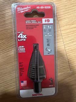 Milwaukee #9 Jam-Free Step Drill Bit 48-89-9209
