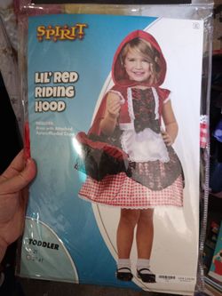 Little red Riding Hood costume size 3T-4T