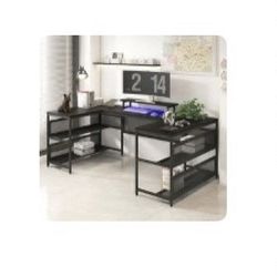 Desk, Black, Used But In Good Condition