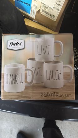 Parini 4-Piece Ceramic Coffee Mug Set