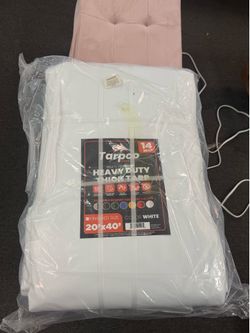 Tarpco 14 mil 20’x40’ White Heavy Duty Tarp  Thick Cover
