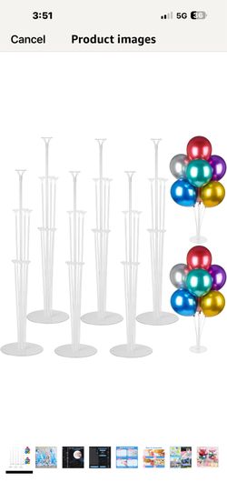 10 sets balloon stand kits