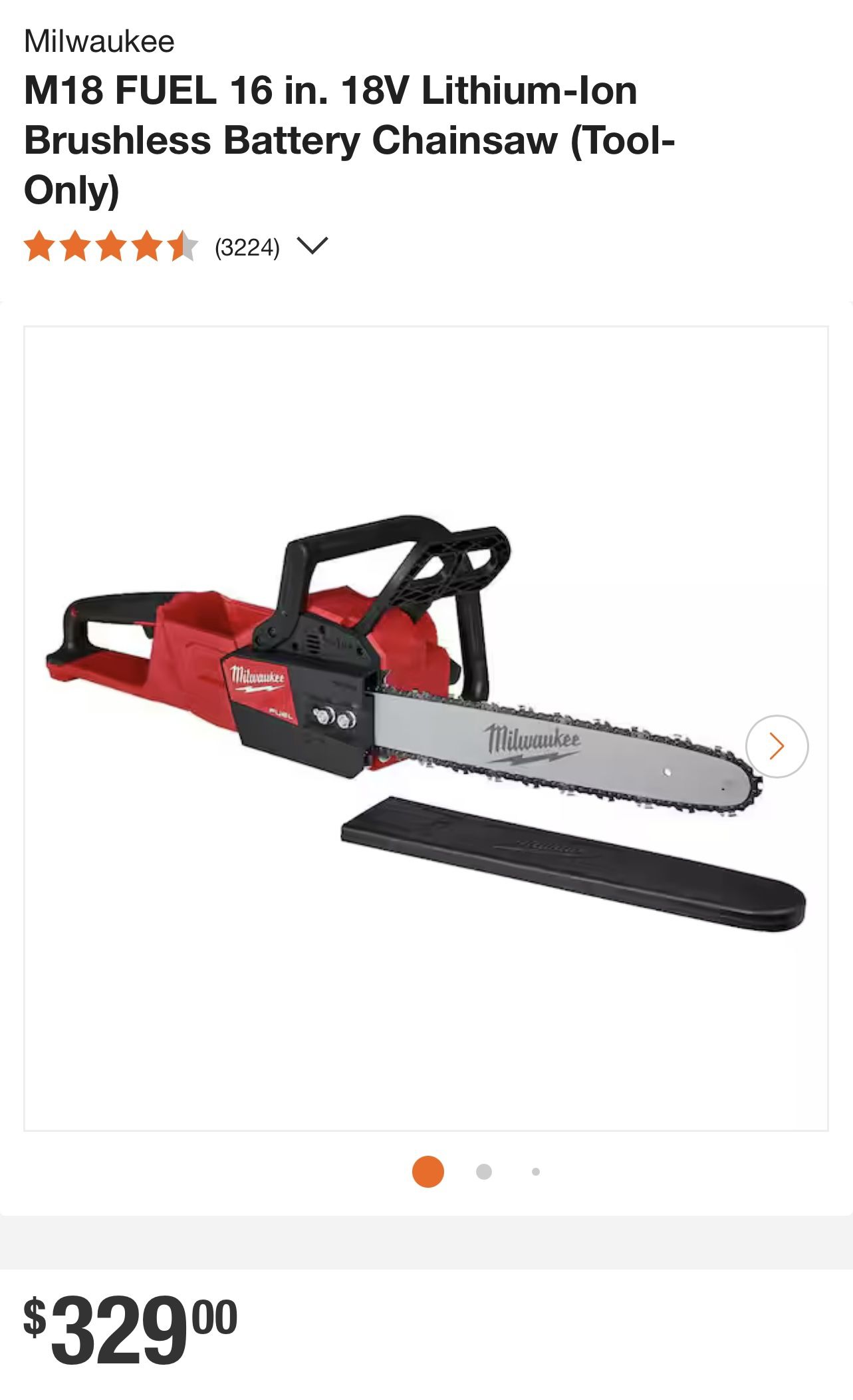Milwaukee Chainsaw