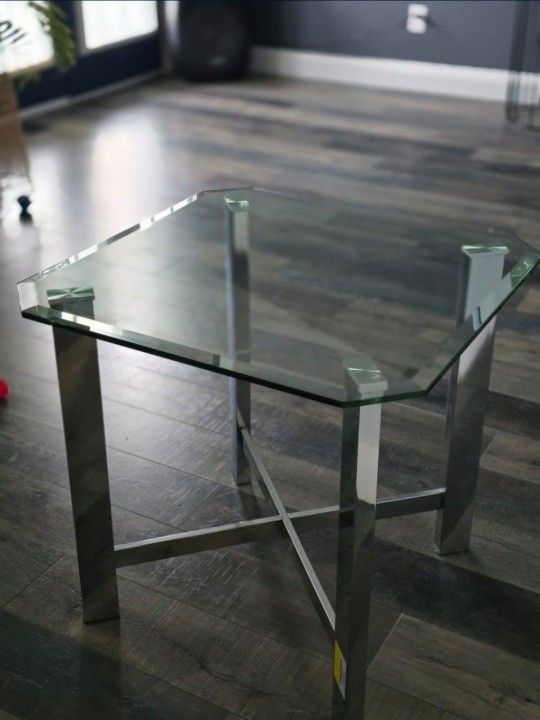 Glass End Table