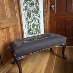 Antique Upholstered Bench