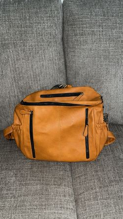 Lots Of Pockets!! Like New!! Orange Roulens Brand Thick Strap Crossbody/Backpack