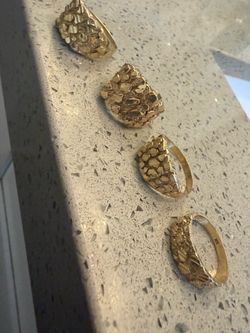 10K Nugget Rings