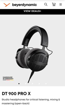 beyerdynamic DT 900 PRO X Over-Ear Headphones Black Wired Double Earpieces