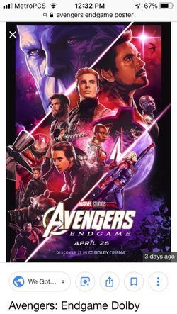 Avengers end game tickets