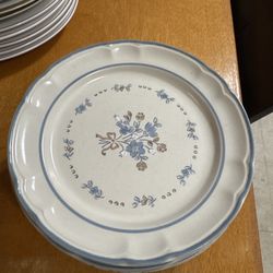 10 Vintage Fine Stoneware Japan Floral Plates 