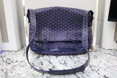 Goyard Grand Bleu GM Blue Messenger Bag