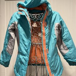 Champion Girls' Jacket Coat Champion Warmest Green Size M 7/7