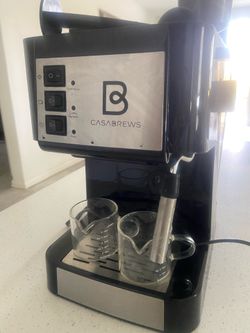 Casabrew Compact Espresso Machine w/ Milk Frother Wand