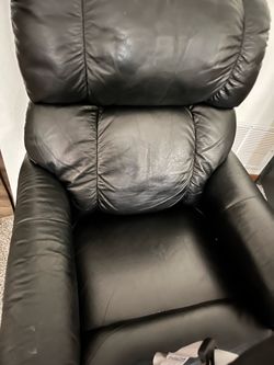 Black Leather Recliner Chair
