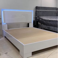 Brand New Queen Bed Led Lights / Cama Queen con Luces Nueva a Estrenar … Fast 🚚