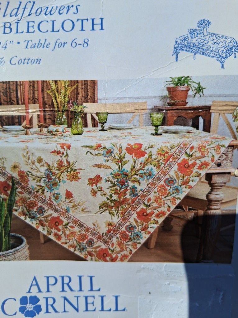 Wildflower Tablecloth 60x84