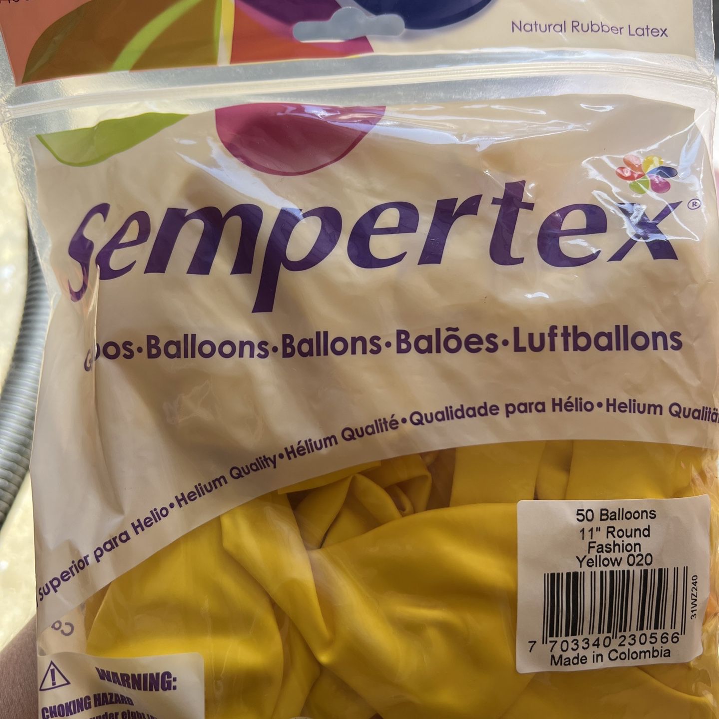 Sempertex Balloons Yellow 50 Pcs