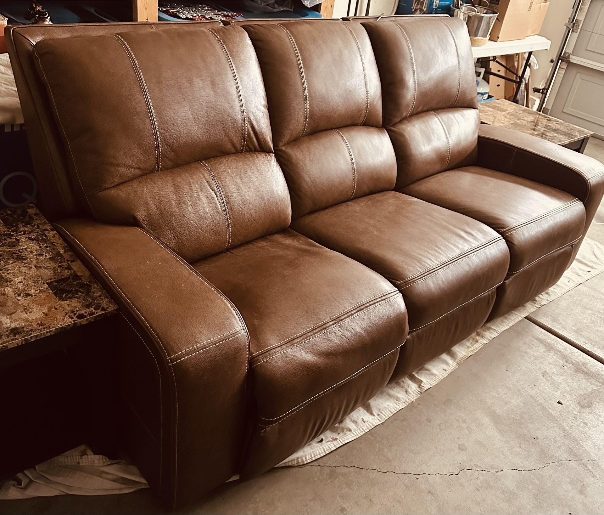 Couch With 2 Recliners And 2 End Tables