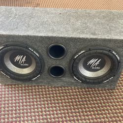 2 10” MA Audio Subwoofer In A Box 