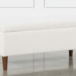 Dean Sand Upholstered Storage Bedroom Bench
