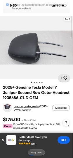 Tesla head rest