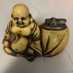 Vintage 1950’s  Prince Hotei God Table Lighter 