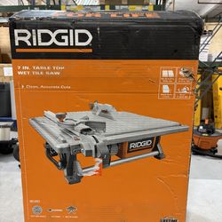 RIDGID  7 IN. TABLE TOP  WET TILE SAW