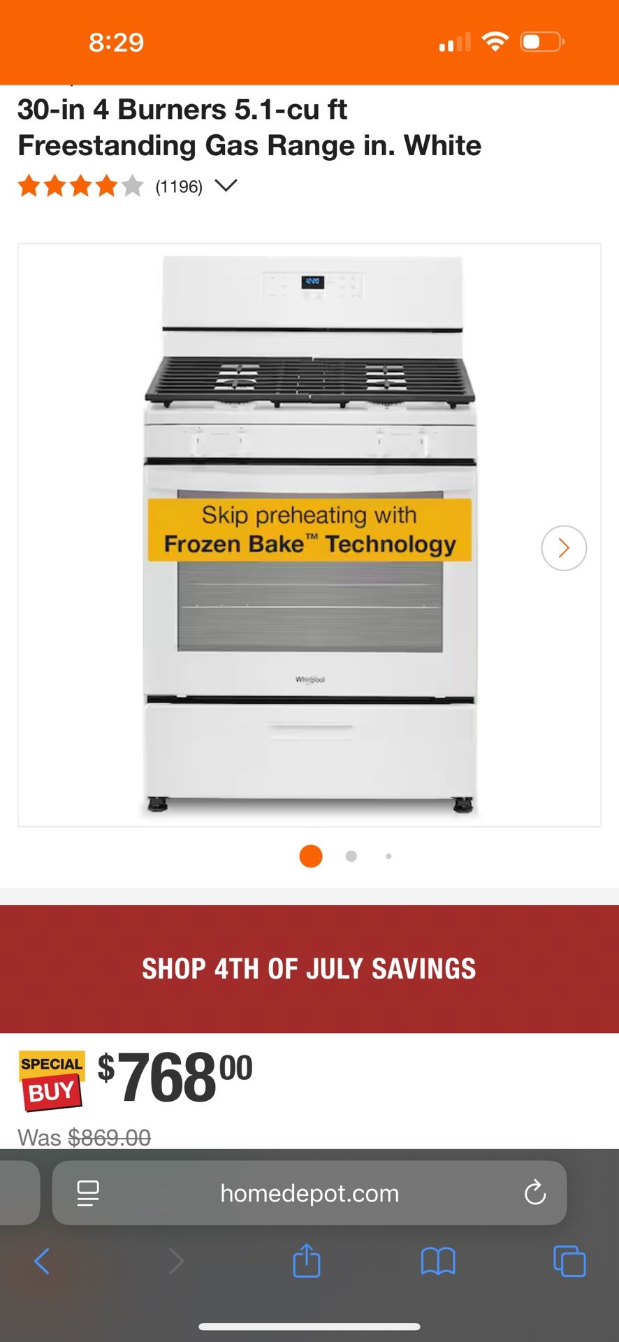 Whirlpool Stove