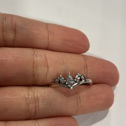 Style Pandora Silver Sparkling Pear Size #8