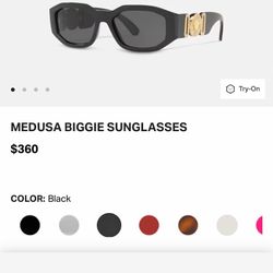 VERSACE MEDUSA BIGGIE SMALL SUNGLASSES 