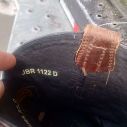 J.B. Dillon Reserve leather cowboy boots. 