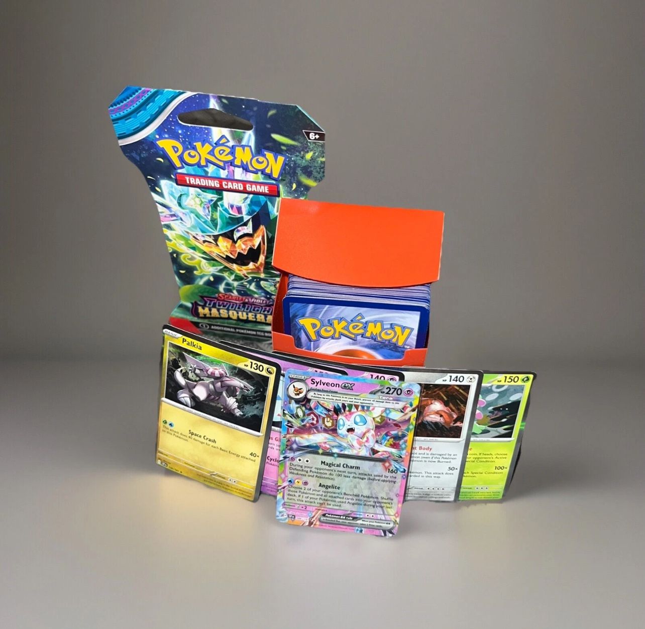 Pokemon Card Lot 100 Official TCG Cards With Sleeved Booster Pack