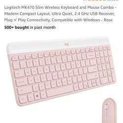 Logitech MK470 Slim Wireless Keyboard and Mouse Combo - Modern Compact Layout, 