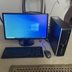 Hp i5 Desktop Computer W/Windows 10 & Lifetime Office 8gb 500HDD Wifi (Fast)