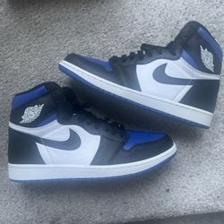 Air Jordan 1 Retro High OG Black/black White Game Royal Shoes Men’s Size 11