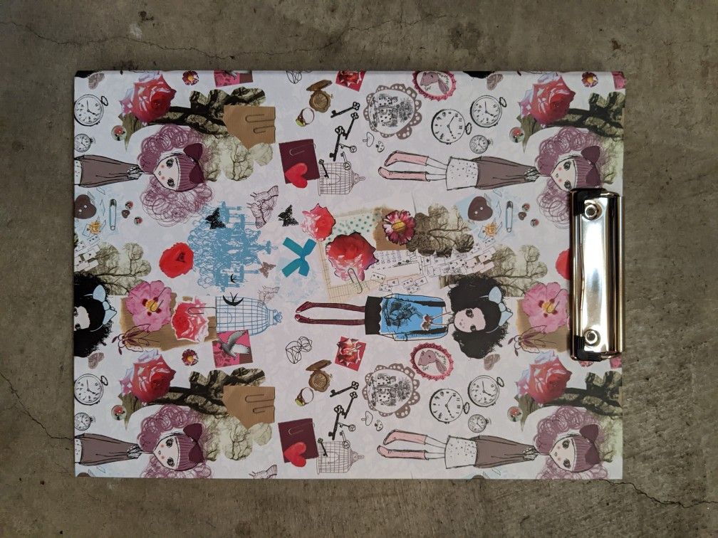 Paperchase Wonderland Target Collection Stationary Clipboard And Lost Sheets