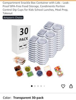 Snacks storage containers