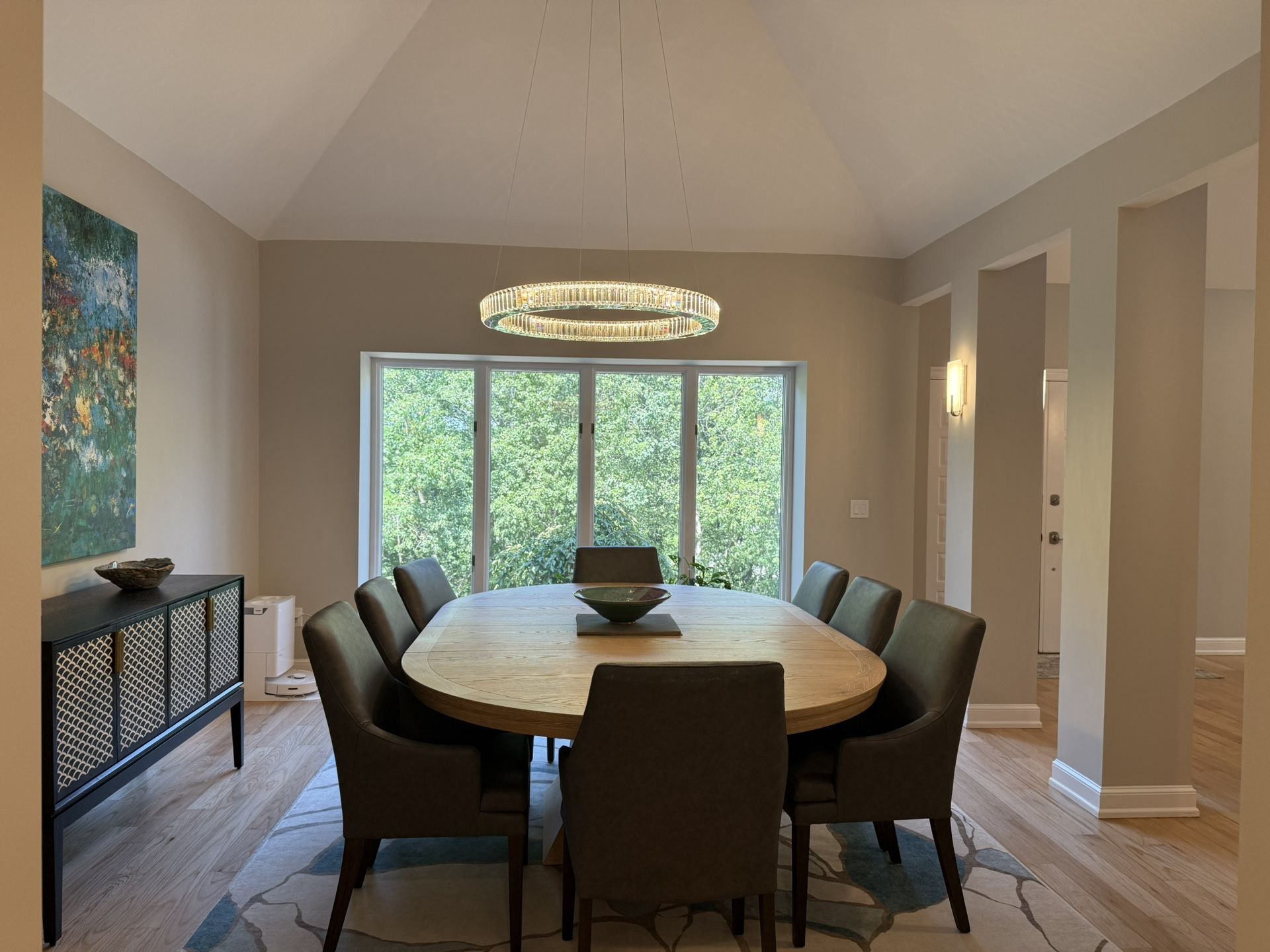 Arhaus dining room Table And 8 Chairs