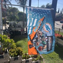 Dolphins Flag Size 3ftx5ft 