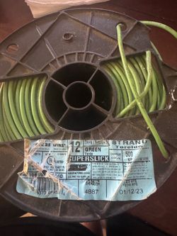 500 ft. 12 Gauge Green Stranded Copper THHN Wire