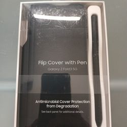 Flip Cover With Pen For Galaxy Z Fold 3 5g