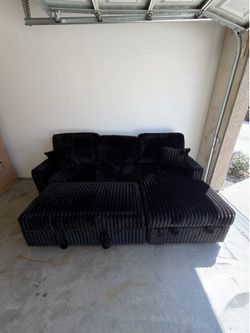 New! 🛋️ Sofa Couch + Pull-Out Bed + Storage + USB Charging –$10 Down