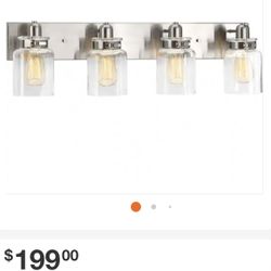 30in 4light Farmhouse Bathroom Vanity Light 