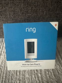 Ring Stick Up Cam Plug-In Indoor/Outdoor 1080p Wired Security Camera