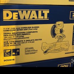 Dewalt New 71/4” MITER SAW 20v