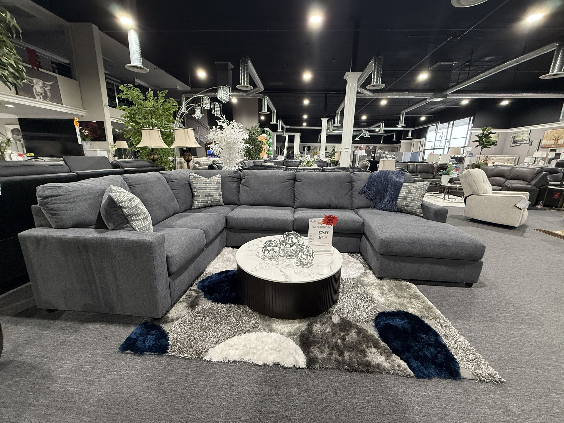 3 Pc Sectional No Credit Needed $10 Down 